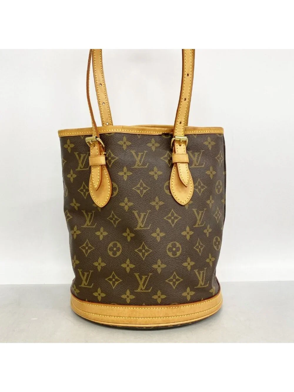 Louis Vuitton Tote Bag Monogram Petite Bucket Brown